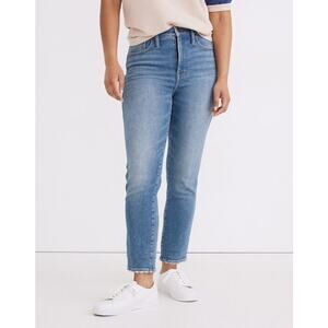 Madewell Mid Rise Stovepipe Slim Straight Jeans Blue 27 Tall